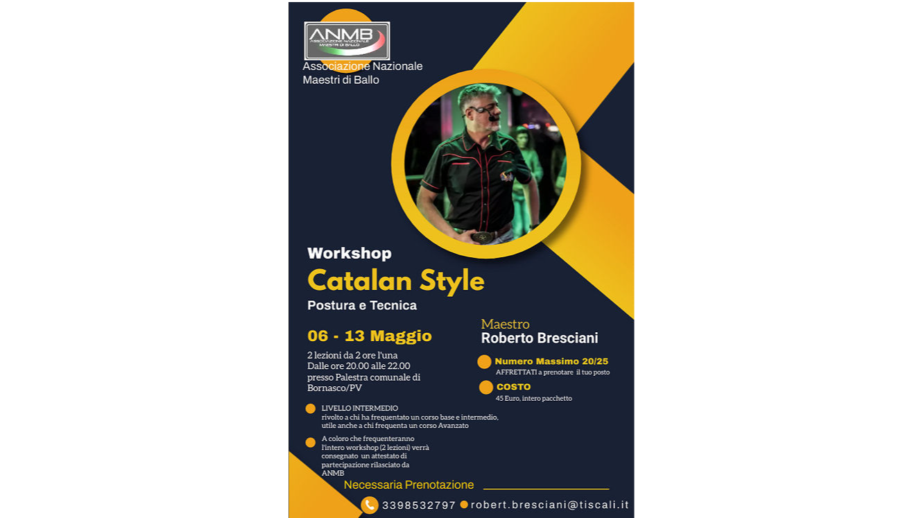 Workshop CATALAN STYLE - Postura e Tecnica cover image